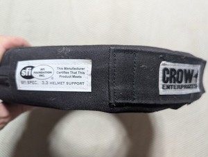CROW ENTERPRIZES NECK BRACE COLLAR HELMET SUPPORT 360deg. BLACK SFI 3.3 CRW20164