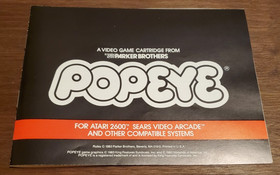 Popeye (Atari 2600, 1983) From Parker Brothers, Arcade Game Series - CIB