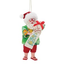 Department 56 Possible Dreams Santa Seas and Greetings 6 Inch, Multi Color