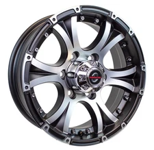 eCustomrim Aluminum Trailer Wheel 16X6 16 Inch Viking 6 Lug On 5.5" Center Rim