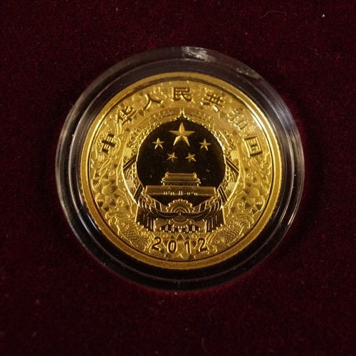 Set commemorativo Cina Anno del Drago 2012 colorato oro e argento in OGP - Foto 4 di 8
