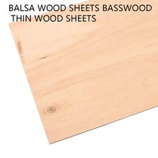 Basswood Thin Wood Sheets Hobby Wood MDF DIY Wood 1-20Pcs  Balsa Wood Sheets
