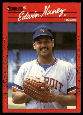 1990 Donruss #563b Edwin Nunez Leaf, Inc