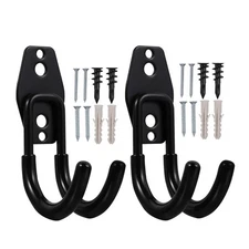 4 Pcs Wall Mount Hooks Rack for outside Yard Heavy Duty Water Hose Hanger