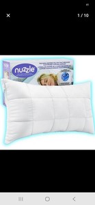 NIP Nuzzle Cooling Adjustable Pillow for Side Sleepers, Luxury Queen Sz  Firm