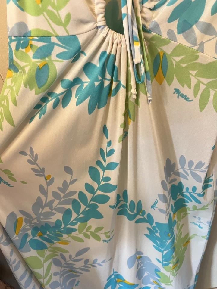 1970’s Flower Power Slip Dress And Jacket Set Hippie Bright Funky! - Image 3 of 4