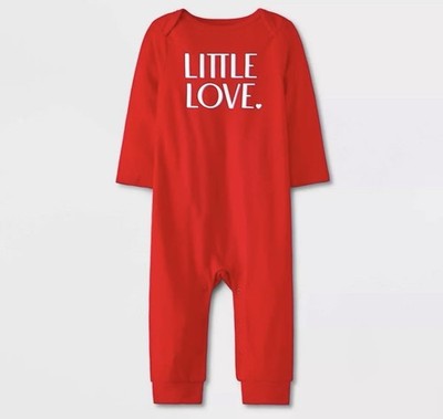 Cat & Jack unisex Baby Toddler Little Love Red Valentine Body Suit NWT