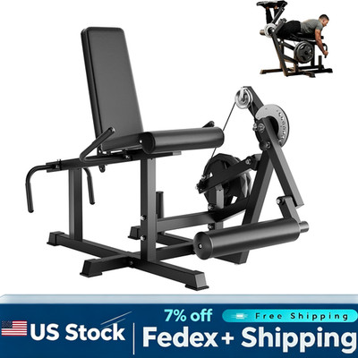 Steel Leg Extension & Curl Hip Thrust Machine, Adjustable Bench Home Gym 700 lb