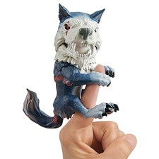 Untamed Dire Wolf by Fingerlings Midnight Black and Red Interactive Collectible