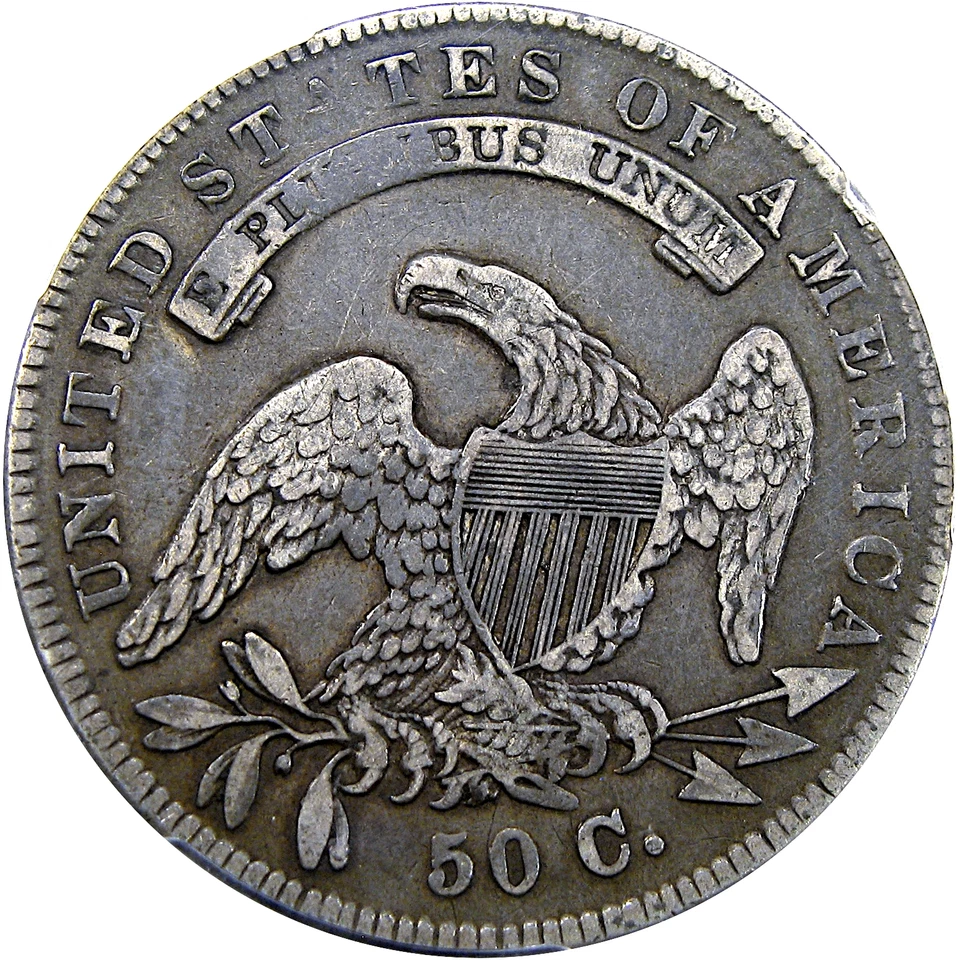 1834 50C PCGS XF40 CAPPED BUST ~ PERFECT SILKY CHOICE ORIGINAL! VIDEO - Image 3 of 4