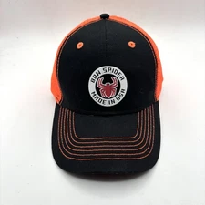 Bow Spider Adjustable Hat For Now Hunting Enthusiasts. Black And Orange.
