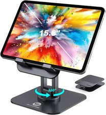 iPad Stand, 360 Rotating Adjustable Foldable iPad Tablet Holder