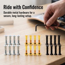 8 Pcs Skateboard Hardware Screws Bolts, skate - for Skateboards