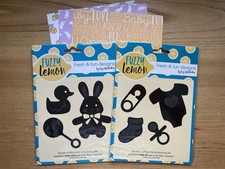 Fuzzy Lemon Baby Metal Die Sets (DIOB0241&2) Baby Patterned Papers Bundle