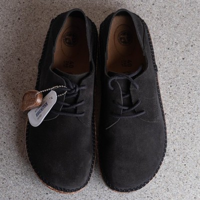 Birkenstock Gary Black Suede Leather Casual Oxford Shoes | eBay