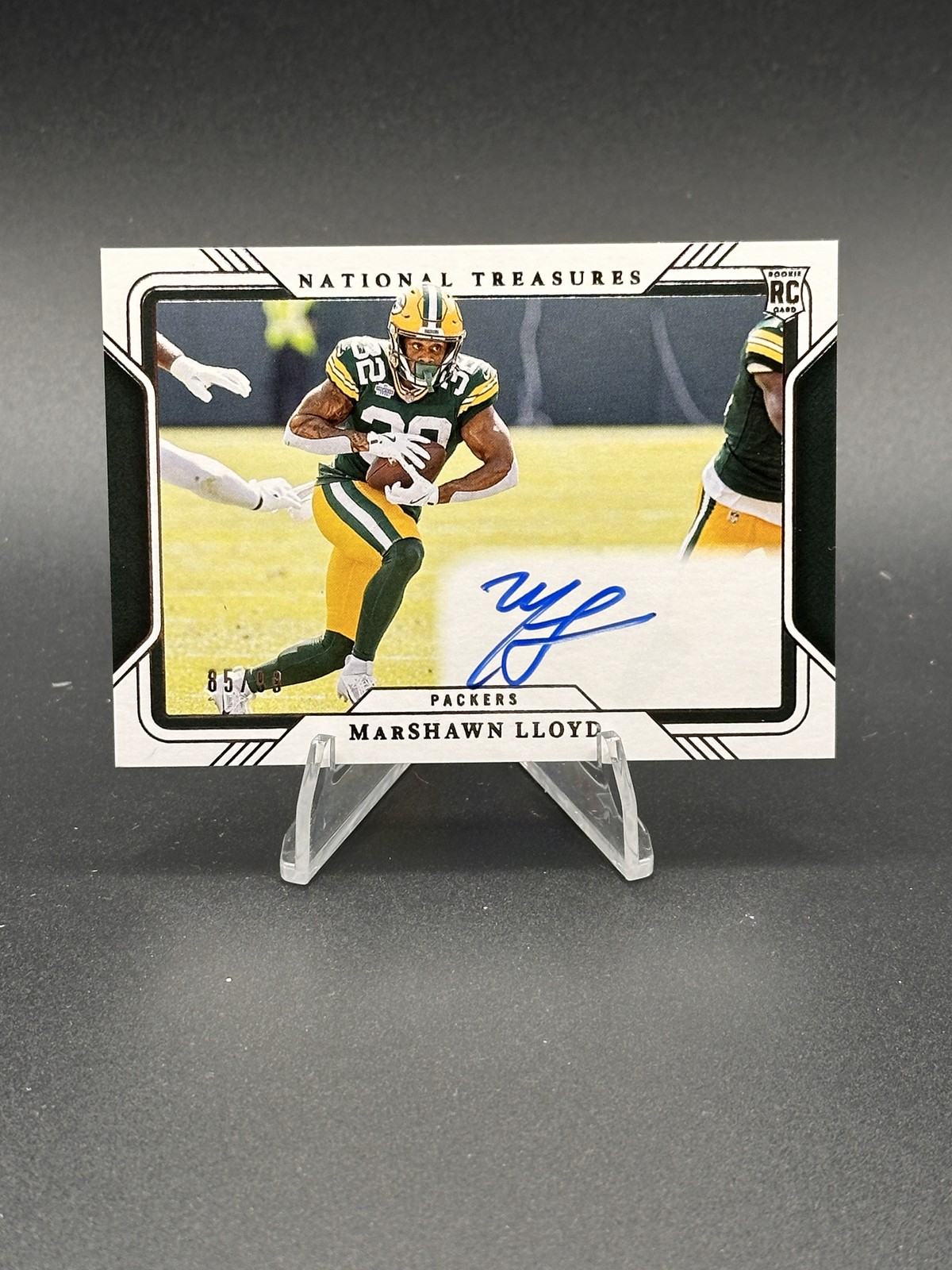 2024 National Treasures MarShawn Lloyd #RFP-MLD Rookie Signatures Field Pass /99