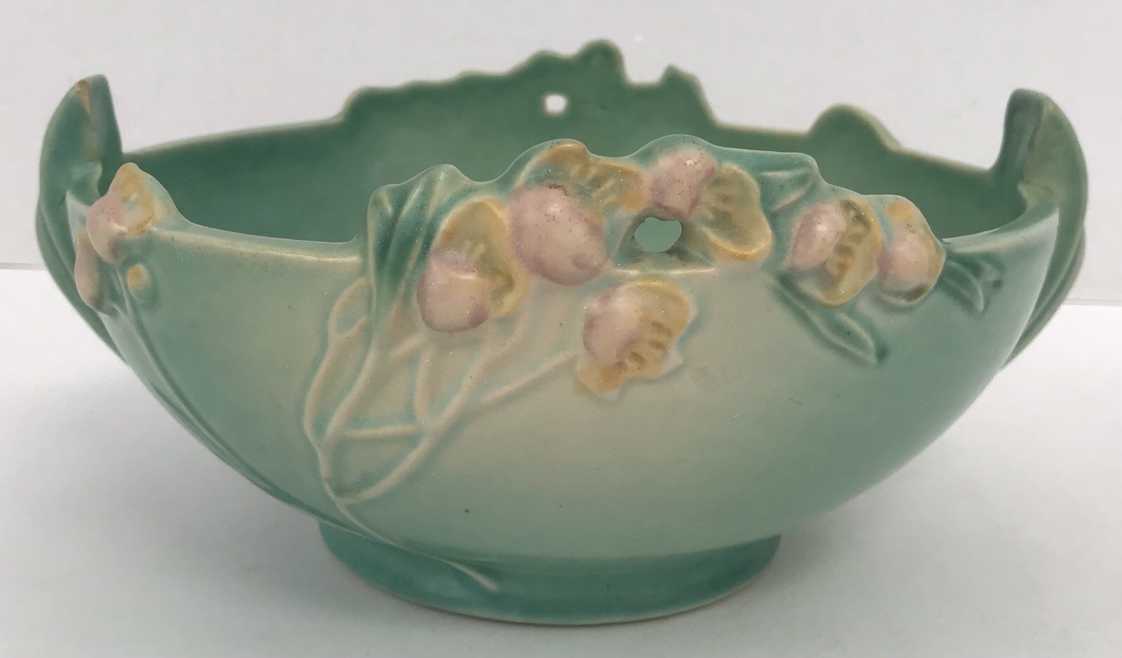 1937 Art Deco Roseville Pottery Ixia Bowl #329-7