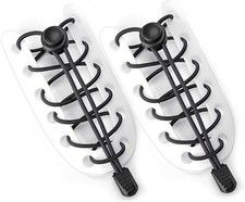 Quacc 1 Pair No Tie Elastic Shoelaces Tieless Shoe Laces with Strong Lock for Sn