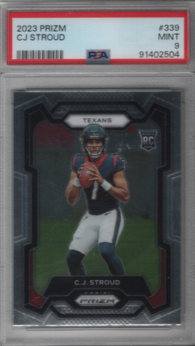 2023 Panini Prizm C.J. Stroud Football Rookie Card #339 (PSA Mint 9)