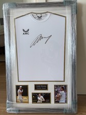 Framed Sir Andy Murray Signed Tennis Shirt: AMC Autograph Jersey w/COA