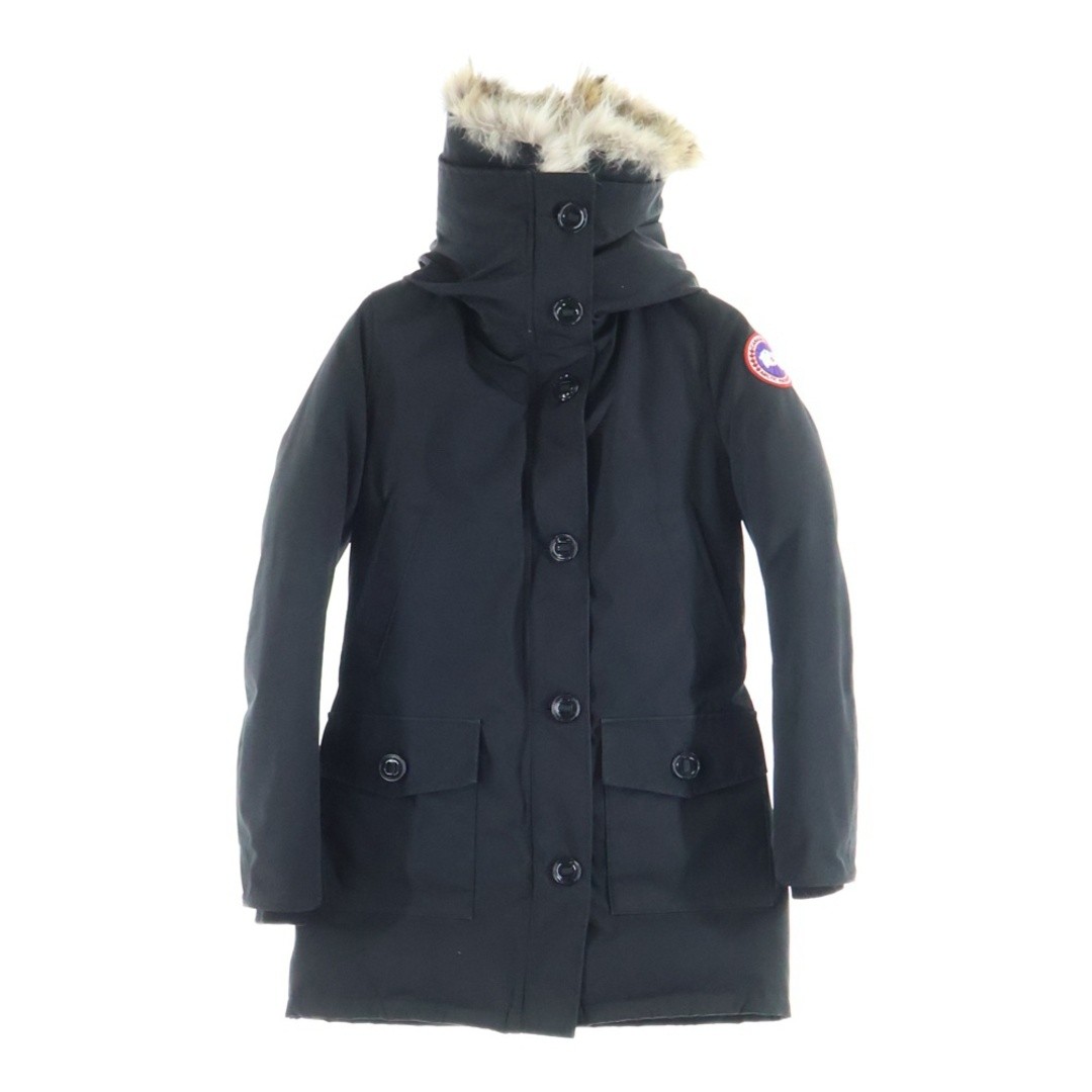 CANADA GOOSE BRONTE PARKA Fur Hooded Down Jacket Black Womens 2603JL R Used ca22