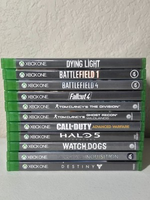 Xbox One Game Lot of 11 - Battlefield 1 & 4 Fallout 4 Halo 5 Call of Duty & more