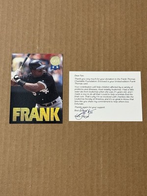 1993 Leaf Frank Thomas Charitable Foundation /50000