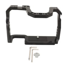 Camera Cage With Cold Shoe 1/4in 3/8in Threaded Hole Camera Video Rig For 70D 80