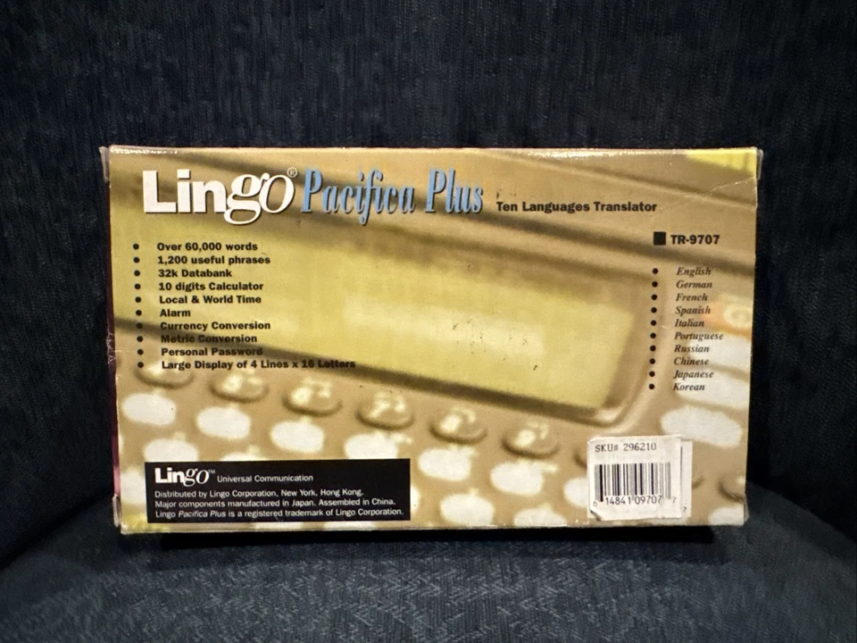 Lingo Pacifica Plus Ten Languages Translator Over 60,000 Words - Image 2 of 4