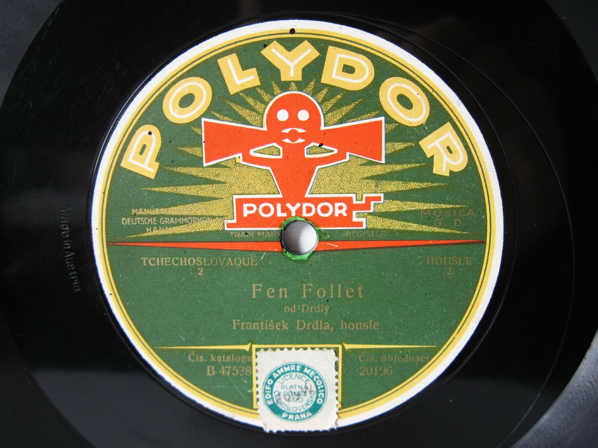 78rpm FRANZ DRDLA (Violin) plays OWN WORKS: Rano & Fen Follet