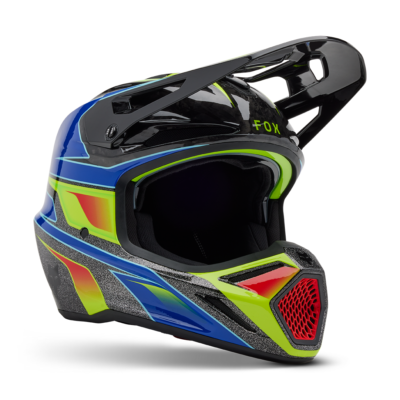 New Fox Racing V3 RS Acric Helmet, Multi Color, Large, 32995-922-L