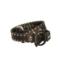DSquared2 Womans Black Leather with Silver to...