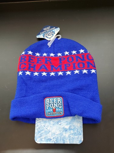New BEER PONG CHAMPION Beanie Winter 