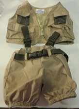 Build a Bear Fly Fishing hunting safari outfit uniform BABW
