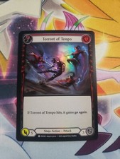 Torrent of Tempo Red Rainbow Foil First Edition Crucible of War Flesh and Blood