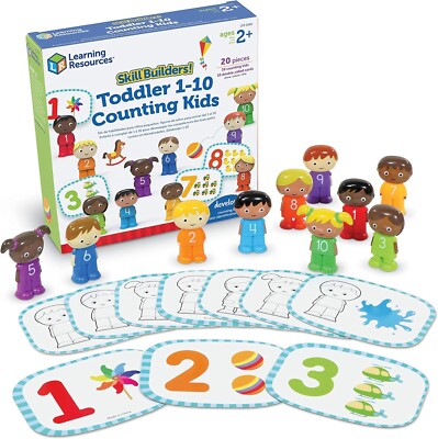 Learning Resources Skill Builders! Kleinkind 1-10 zählende Kinder, 20 Stück SIEHE BILD