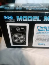 Bic America Model M-50 5 Inch Two Way On Wall Speaker System