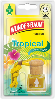 4 x Stück Original Wunderbaum Duftflakon Tropical Lufterfrischer #WB83125