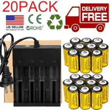 CR123A 16340 3.7V Li-Ion Rechargeable Batteries for Netgear Arlo Security Camera