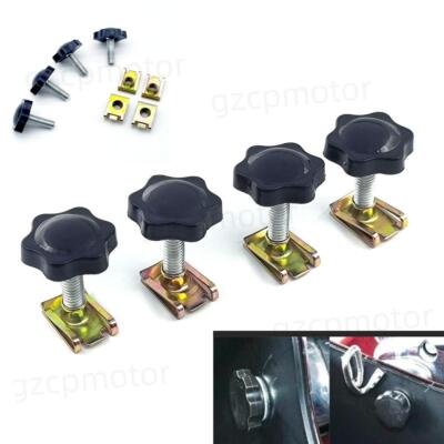 4-piece saddle bag lock anti-theft deterrent installation bolt and screw