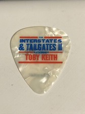 Toby Keith Interstates & Tailgates Tour Guitar Pick Toby’s Pick Ford Pearl