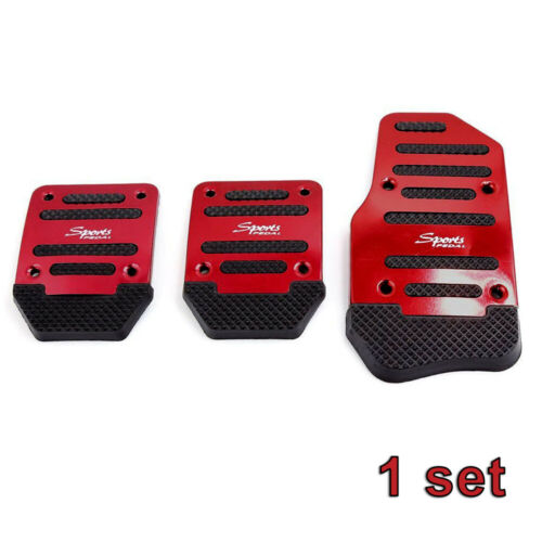 3x Durable Car Parts Non-slip Foot Pedal Manual Pedal Pad Cover Car Accessories - Foto 3 di 12