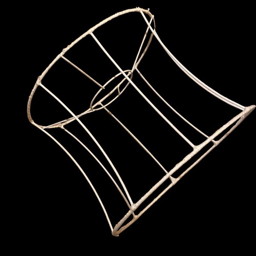 Vintage Lampshade Wire Frame Table Lamp Craft Upcycle Project Med Size Round F - Picture 20 of 24