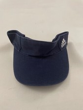 Adidas Blue Adult Logo Adjustable Visor Cap Hat One Size