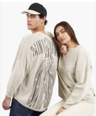 Spirit Jersey Unisex Saint Or Sinner Long Sleeve Knit Sweater OverSz!