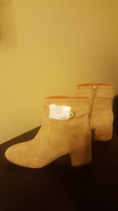 tania genuine shearling suede boot