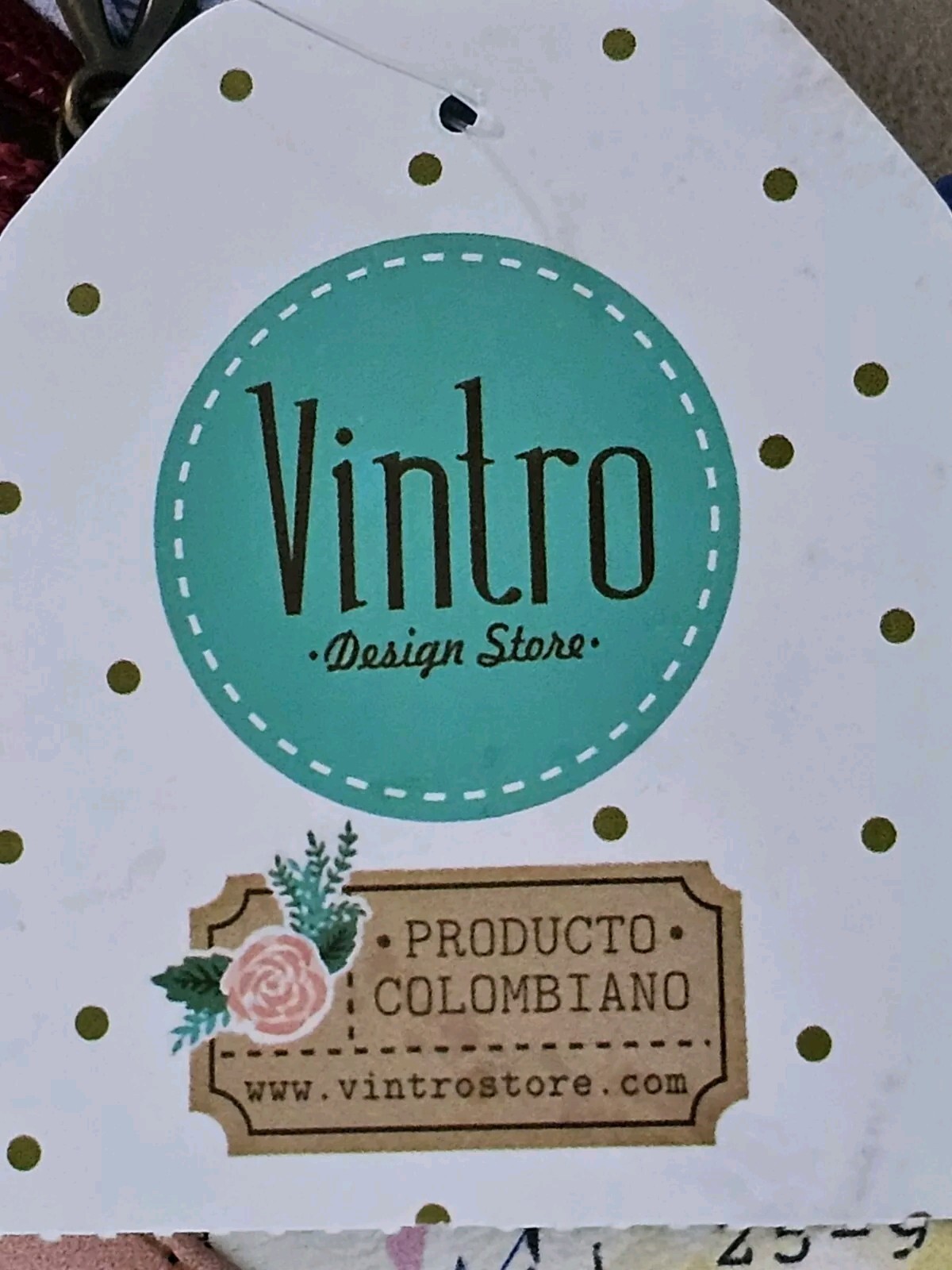 VINTRO Love Letters Backpack RARE 100percent COLOMBIA Made NEW with TAGS image 3