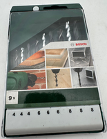 Bohrer- Set 9- Teilig Ø 4/ 6/ 8 Mm HSS-R/ Stein/ Holz Metallbohrer Bosch