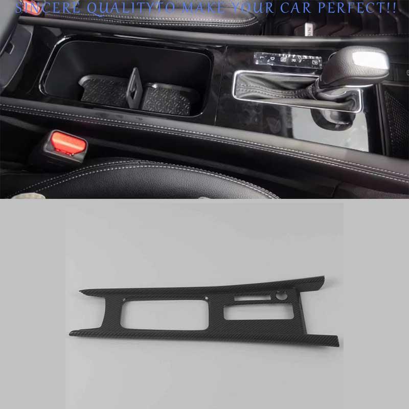 For Nissan Kicks 2022-2024 Carbon Fiber Center Console Gear Shift Frame Trim ABS
