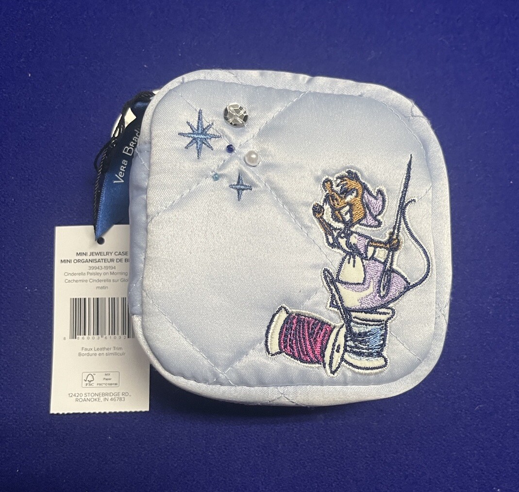 Vera Bradley Disney CINDERELLA PAISLEY ON MORNING GLORY MINI